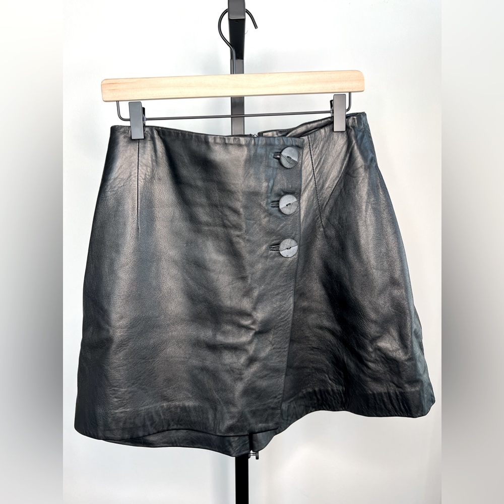 Cache Genuine Leather Skort